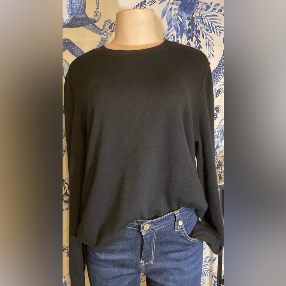 7 For All Mankind Cashmere Crewneck Sweater in Coal (Black) Has Tags!